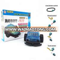 DIY 4 in 1 function electronic robot toys car kits