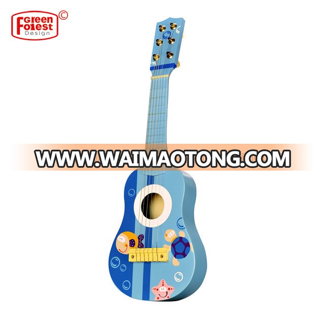 New Popular Birch Wood Plywood Mini Music Toys EN-71 Qualified Wooden Music Toys 21 Inch Wooden Guitar